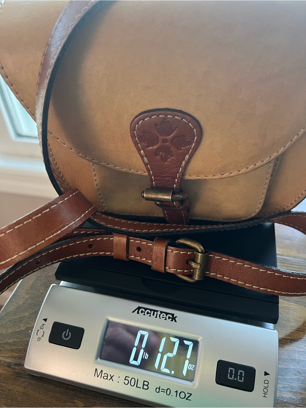 Patricia Nash Tan Italian Leather Crossbody Bag Boho Heritage Western Artisan - Picture 9 of 9